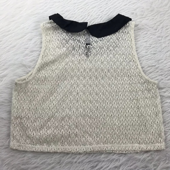 Free People Peek-A-Boo Collared Sleeveless Top - Picture 2 of 5